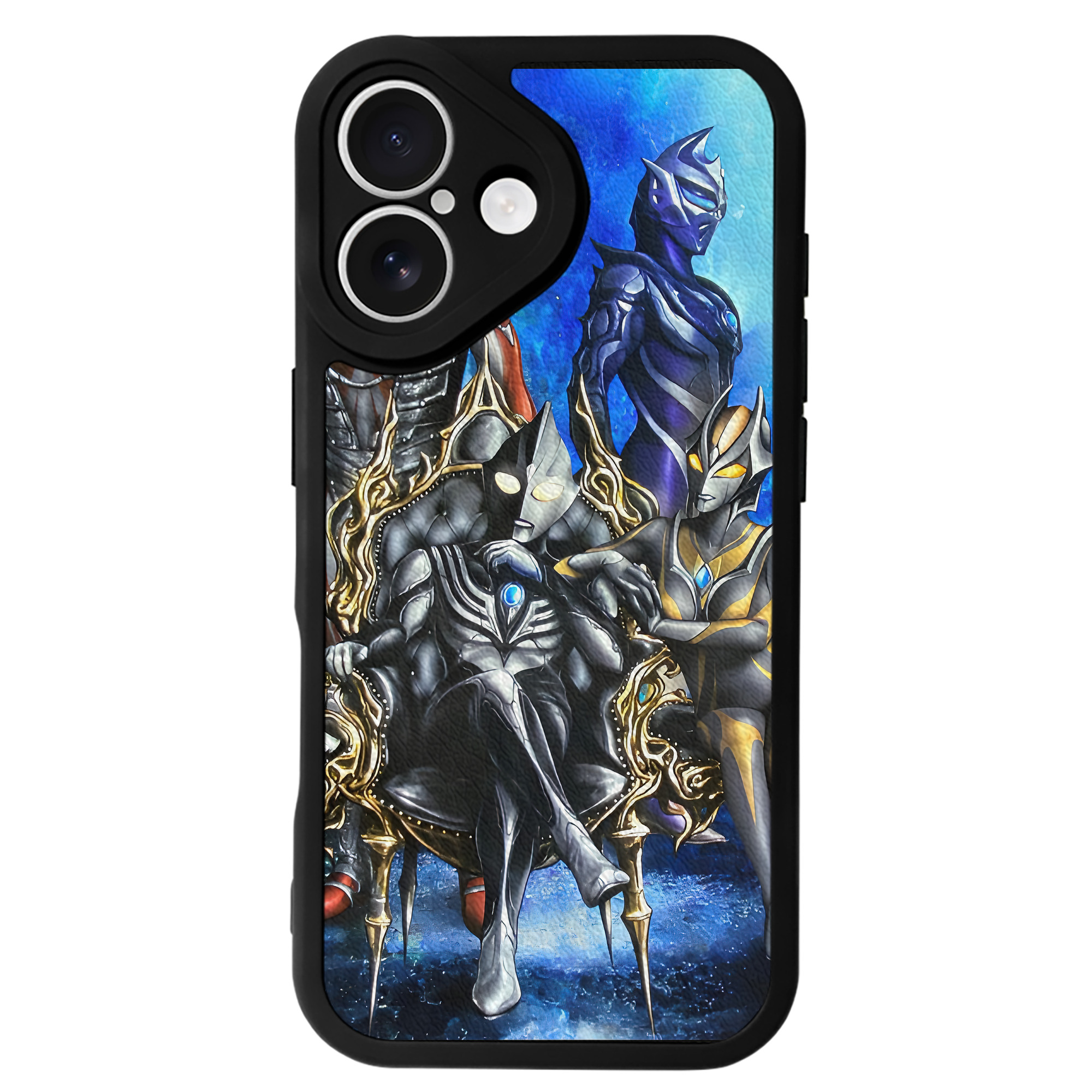 （画像用） ウルトラマン Ultraman 【iPhone 16シリーズ対応】シリコンスマホケース（レザー調） 材質：シリコン